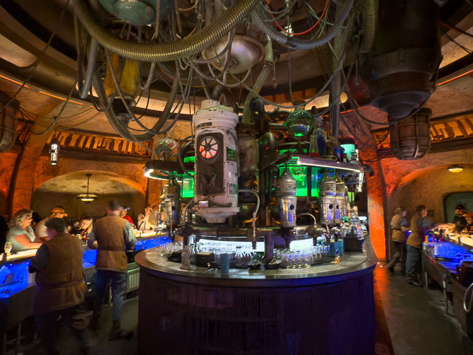 Bar area at Oga's Cantina, Hollywood Studios