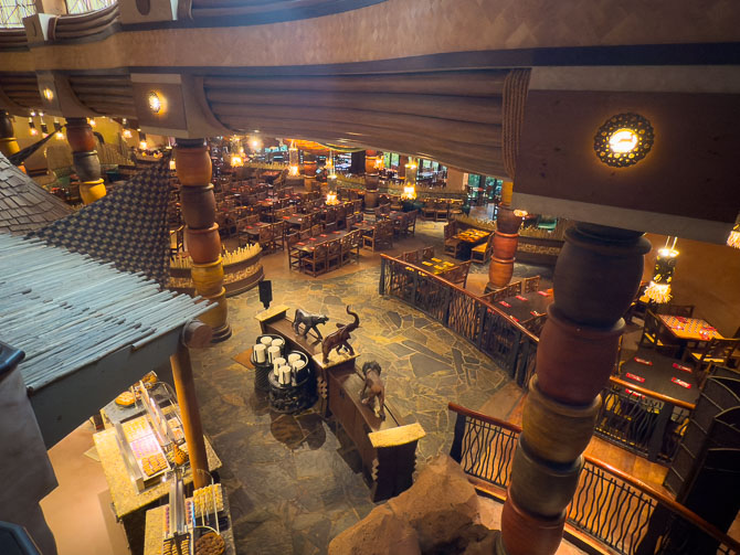 Seating area at Boma, Animal Kingdom Lodge