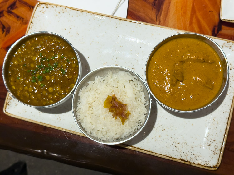 Butter chicken Potjie-inspired dish at Sanaa, Animal Kingdom Lodge