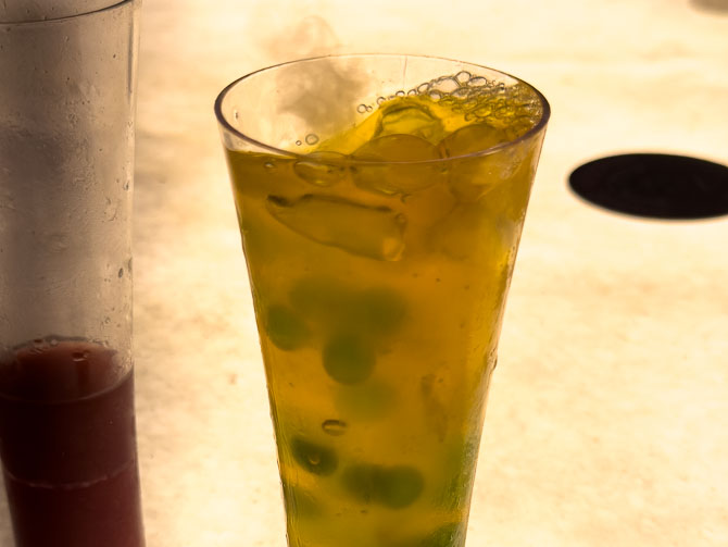 Carbon Freeze drink at Oga's Cantina, Hollywood Studios