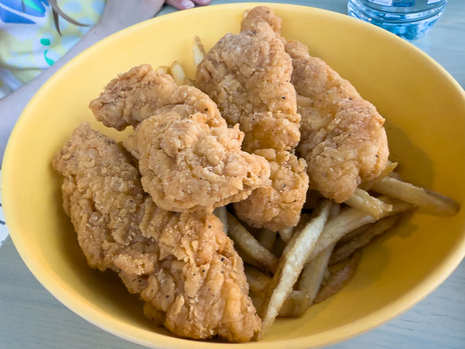 Chicken strips at Centertown Market, Caribbean Beach Resort