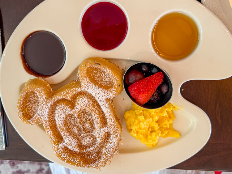 Gluten-free Mickey waffle at Topolino's Terrace, Riviera Resort