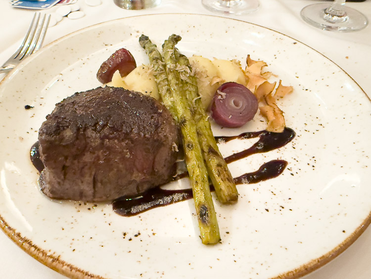 Oak-grilled filet of beef at California Grill