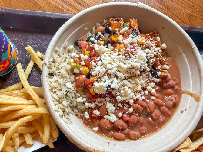 Rice bowl at Pecos Bill Tall Tale Inn and Cafe, Magic Kingdom