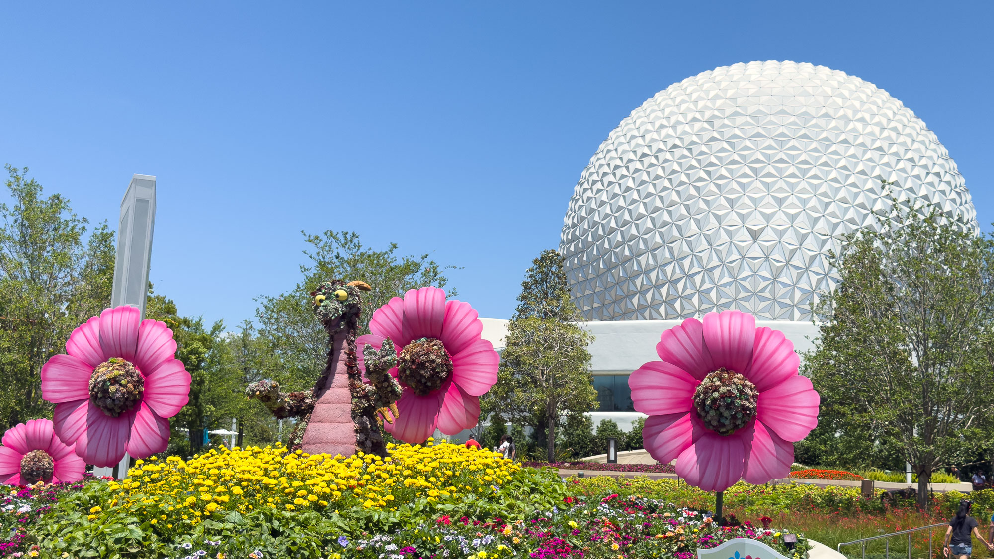 Figment at Epcot Flower and Garden Festival