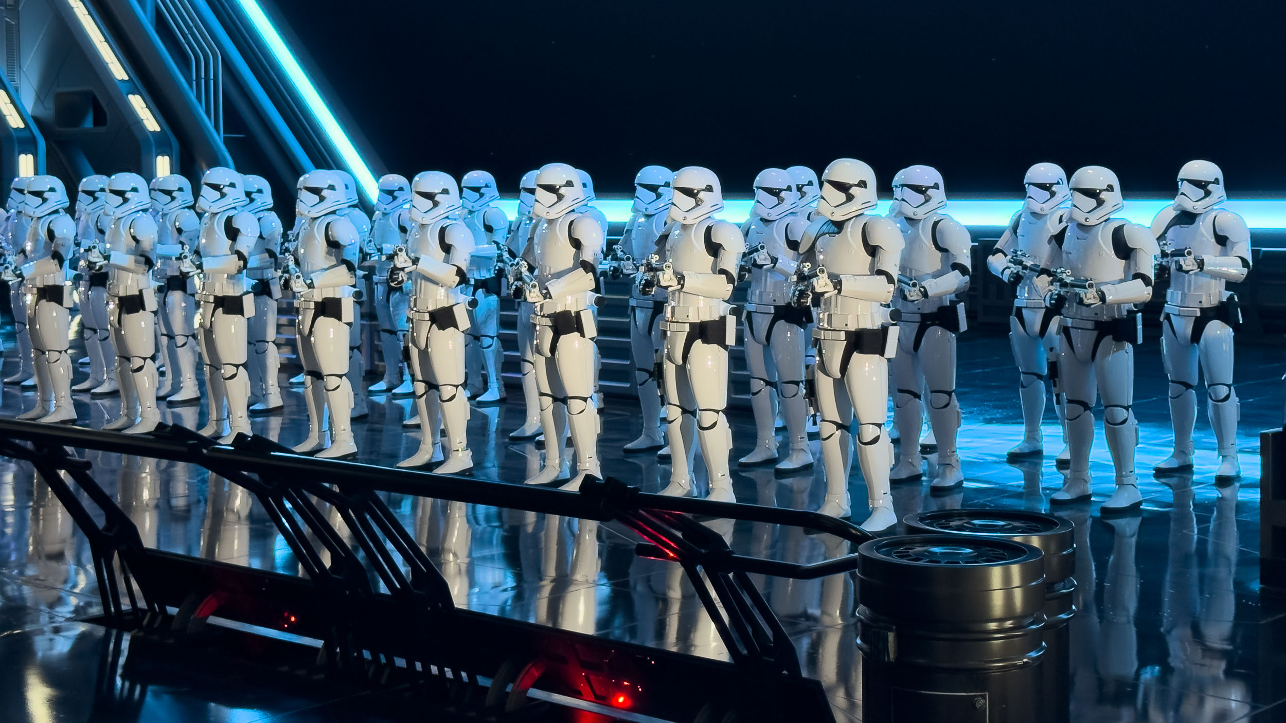Stormtroopers at Rise of the Resistance at Hollywood studios